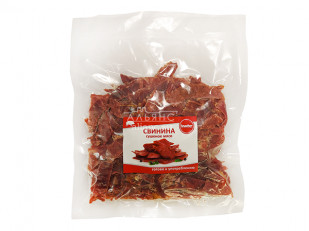 Мясо (АЛЬЯНС) вяленое индейка гриль (500гр): Свинина вяленая (строганина)