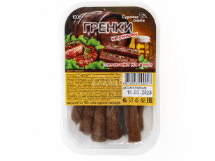 Рыба горячего копчения: Сурские гренки Телятина на гриле (100 гр)