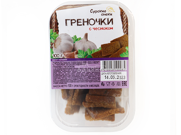 Сурские гренки с Чесноком (100 гр) в Нижнем Тагиле