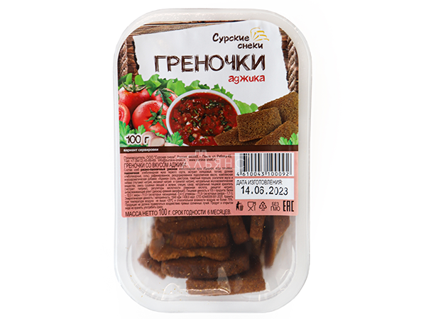 Сурские гренки с Аджикой (100 гр) в Нижнем Тагиле