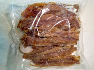 Ведро Ржаные гренки с семгой и сыром: Минтай солёно-сушёный (рваный)